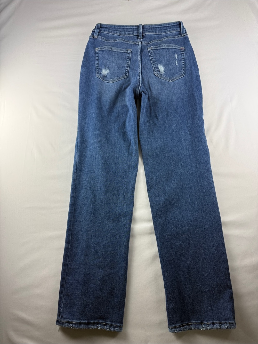 Edgely High Rise Relaxed Straight Jeans Sustainable Stretch Denim Size 10 - Picture 3 of 9